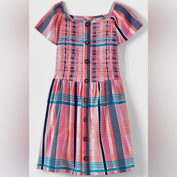 Land End Kids - Girls Caped Sleeve dress - Picture 8 of 10